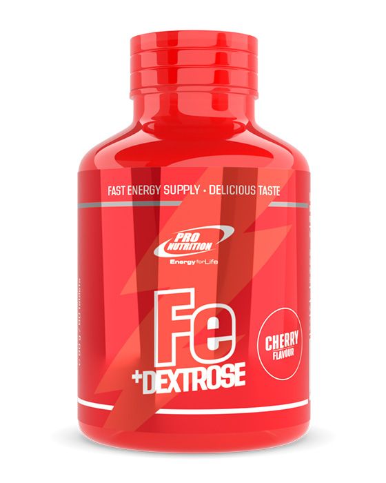 Fe+ dextrose Pro Nutrition 60 tab, Cherry red bottle